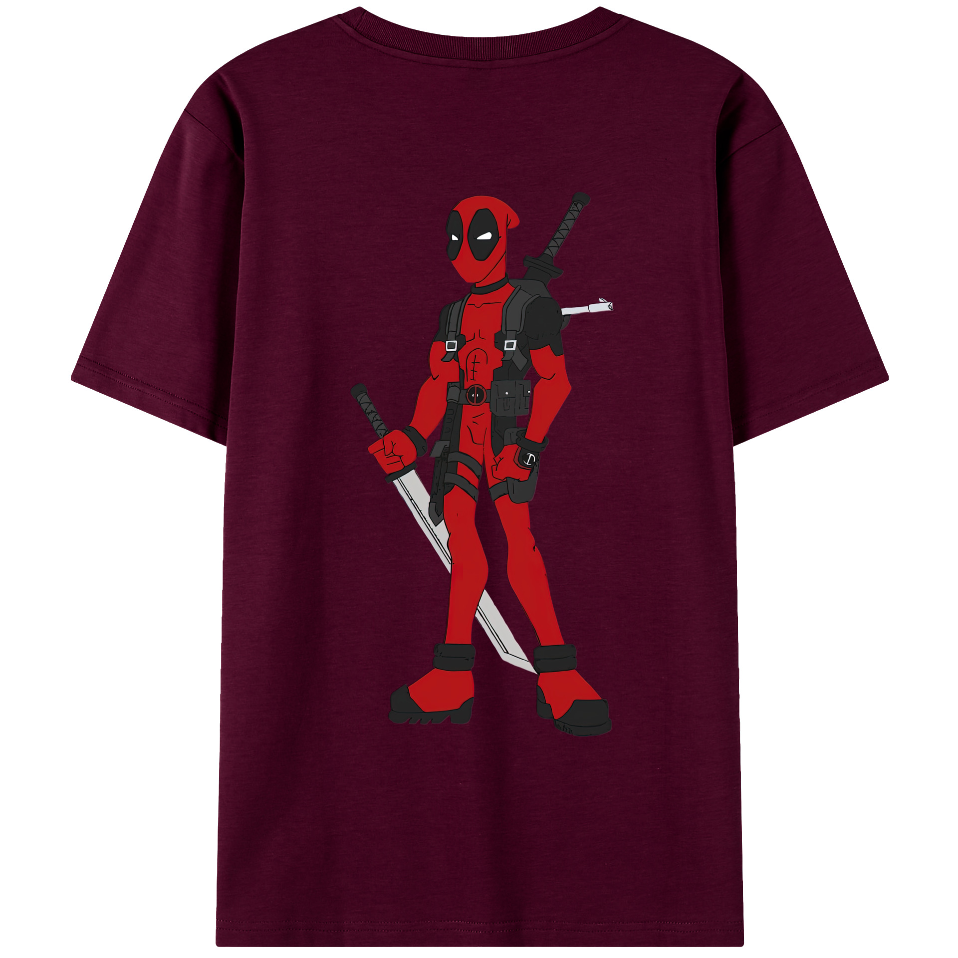 （画像用） Deadpool デッドプール レディース半袖Tシャツ(バックプリント)